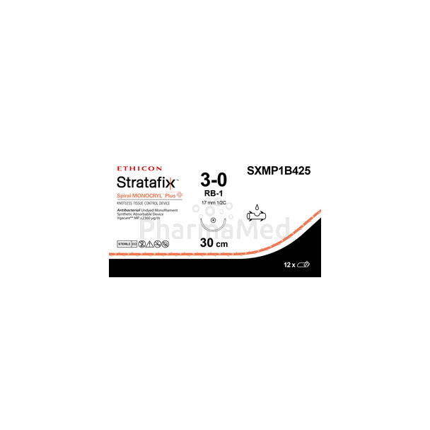 STRATAFIX 3/0 SXMP1B425 1xRB 30cm - 12draden
