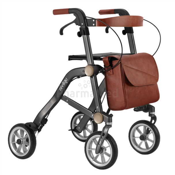 Rollator MOBIO TRIVE Gris 4 roues pliable