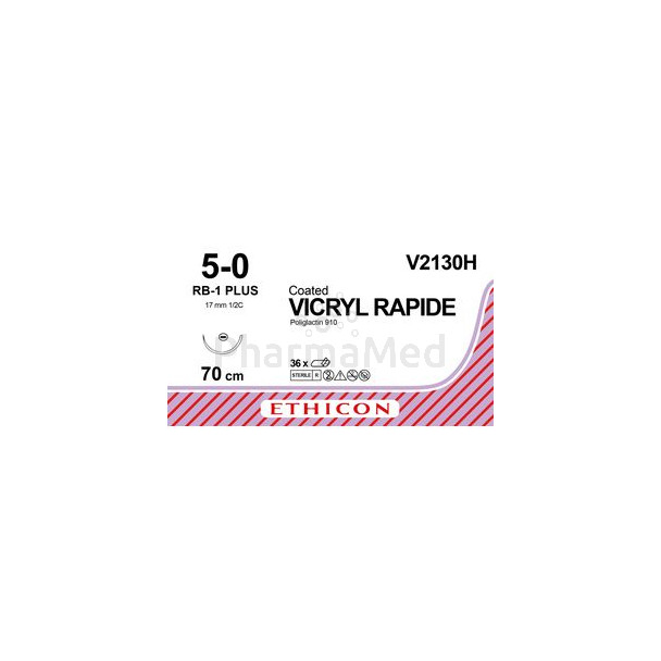 VICRYL RAPID 5/0 V2130H RB-1 70cm Incolore - 36fils