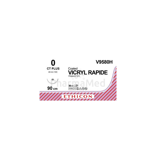 VICRYL RAPID 0 V9580H CT 90cm - 36draden