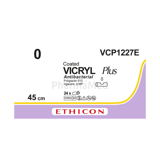 VICRYL PLUS 0 VCP1227E 45cm - 24fils