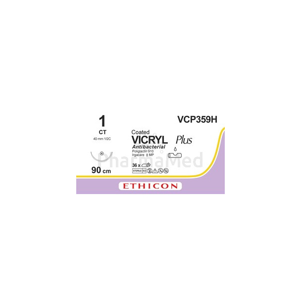 VICRYL PLUS 1 VCP359H CT 90cm Violet - 36fils