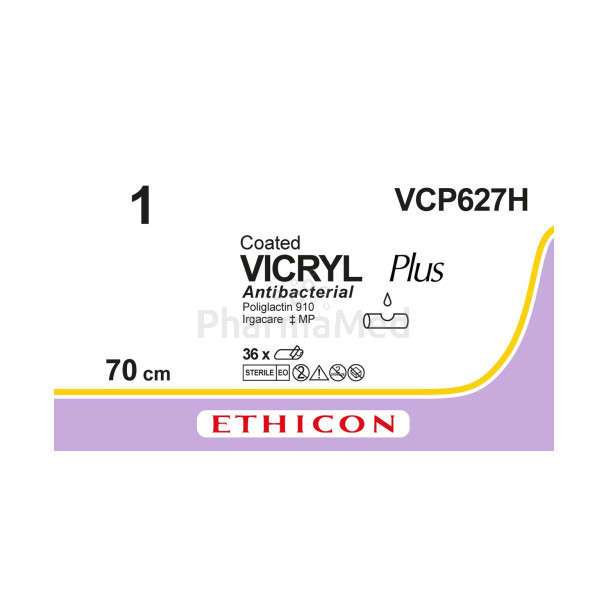 VICRYL PLUS 1 VCP627H 70cm - 36draden