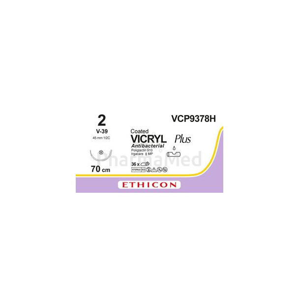 VICRYL PLUS 2 VCP9378H V-39 70cm - 36fils