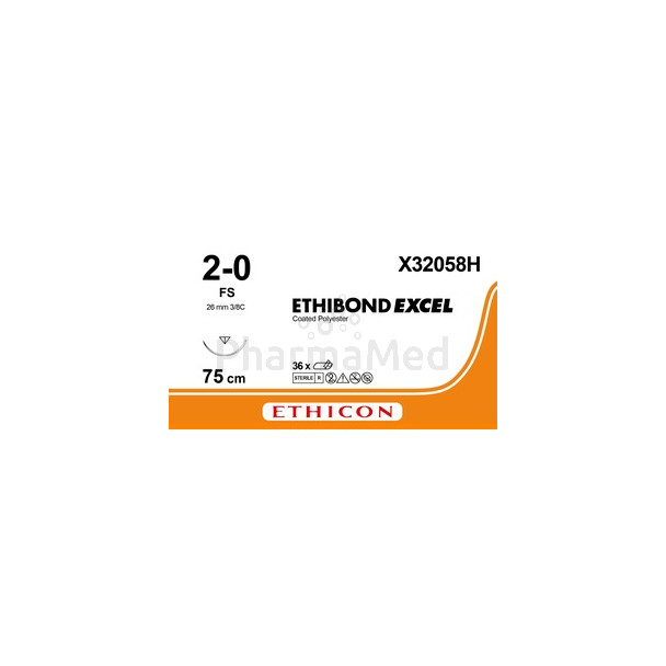 ETHIBOND EXCEL 2/0 X32058H FS 75cm - 36fils