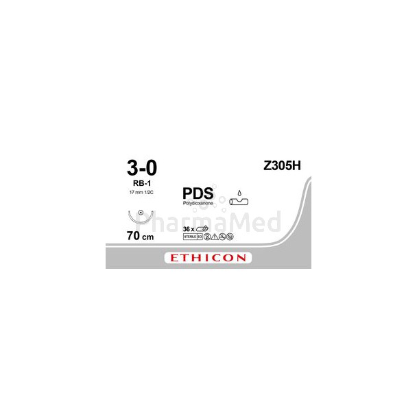 PDSII 3/0 Z305H 1xRB-1 70cm Violet - 36draden