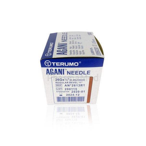 Naalden TERUMO 26G½   (0,45x12mm) ....(100st)