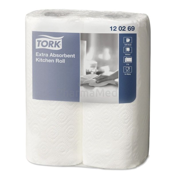 Ess. tout TORK KITCHEN+ 64cp 2plis - 24rlx