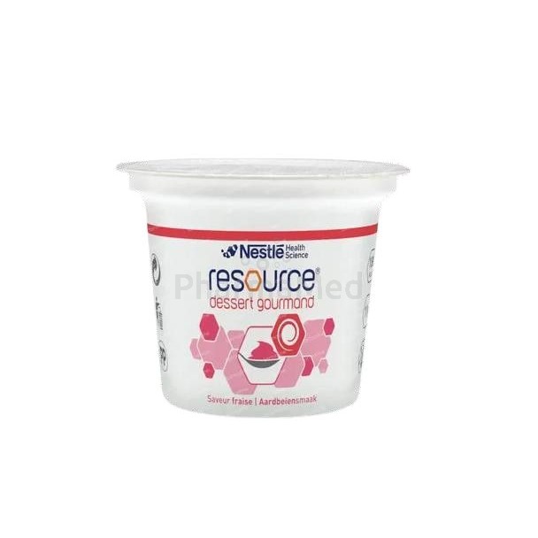 Nestlé Dessert gourmand - Crème hyperprotéinée fraise - 4x125gr