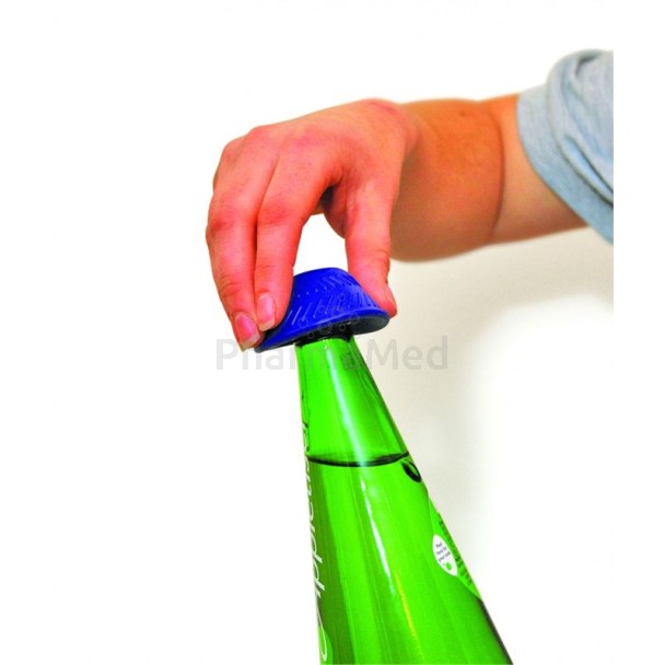 Antislip fles-/potopener blauw