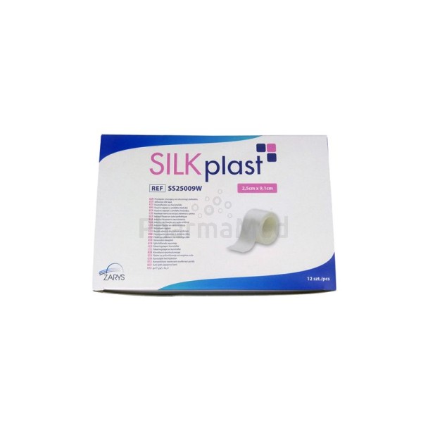 SILKplast ZARYS adhesif en soie - 9.14x5cm - 6 rouleaux