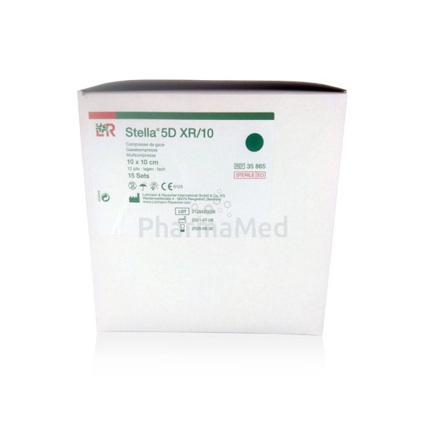 Compresses gaze ST 5D XR/10 12plis 10x10cm - 15 sets