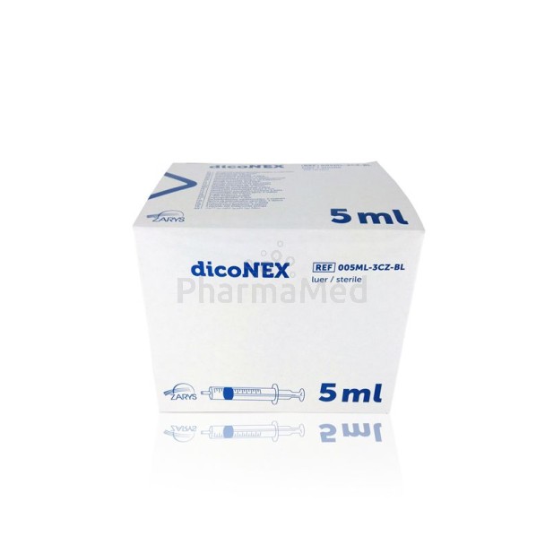 Seringues ZARYS dicoNEX sans latex - 5ml - 100pc