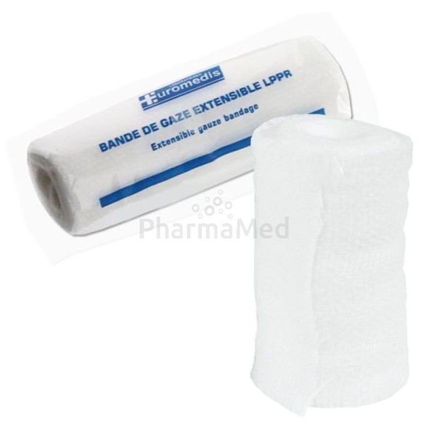 Bande de gaze élastique EUROMEDIS 5cmx4m - 50pc