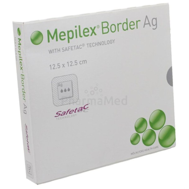 MEPILEX BORDER AG 12,5x12,5cm - 5pc