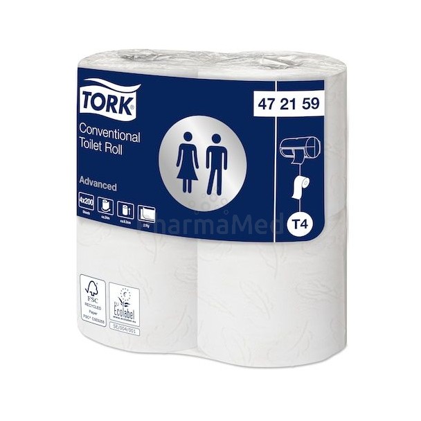 Toiletpapier 200 2laags 200vel wit......(1rl)