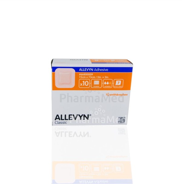 ALLEVYN ADHESIVE  7,5x7,5cm - 10pc