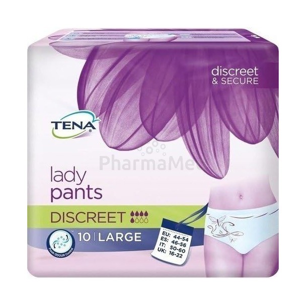 TENA LADY Pants Discreet Plus Large - 10pc