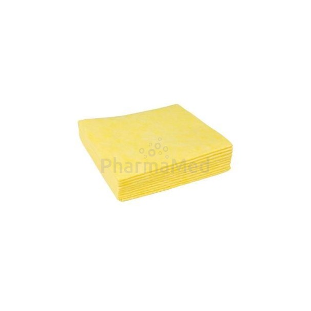 Lavette viscose 38x40cm 145gr jaune - 1pc -