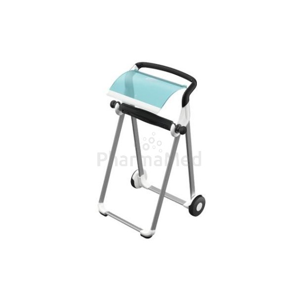 Distributeur bobines Tork sur pied blanc/turquoise