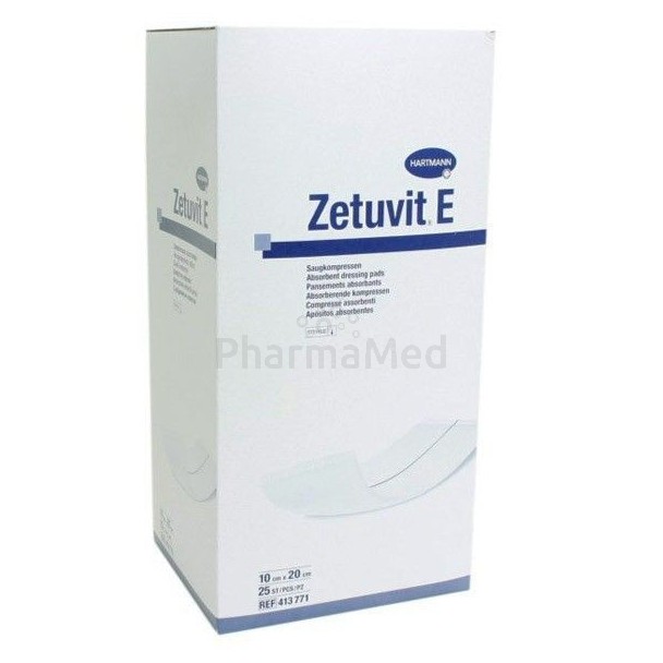 Compresses absorb. ST ZETUVIT E 10X20cm - 25pc