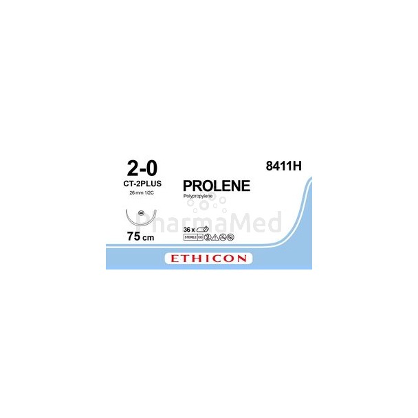 PROLENE 2/0 8411H CT-2 75cm Blauw - 36draden