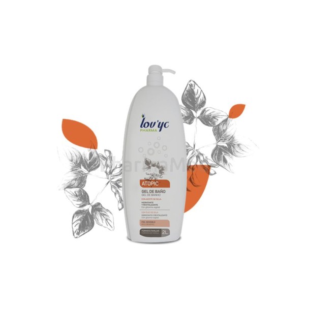 LOV'YC Gel douche atopic peaux sensibles - 2L + pompe