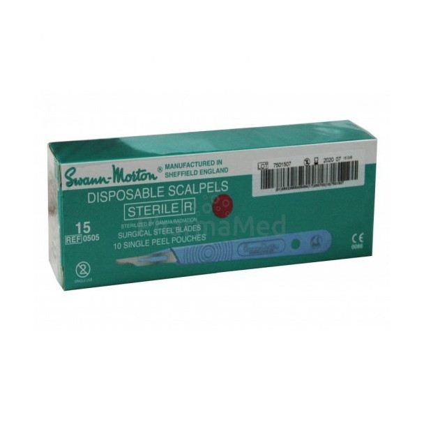 Bistouris complets Stérile S&M n°15 - 10pc