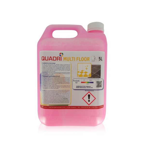 QUADRI MULTI FLOOR ROSE nettoyant sol délicat - 5L