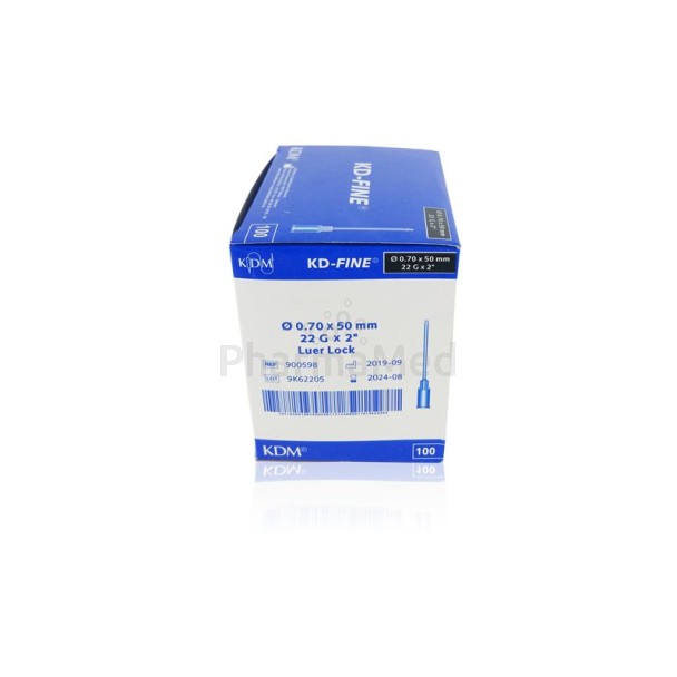 Aiguilles KDM - 22G2   (0,70x50mm) - 100pc