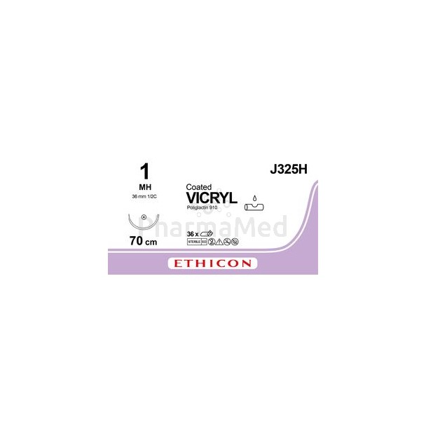 VICRYL 1 J325H MH 70cm - 36fils