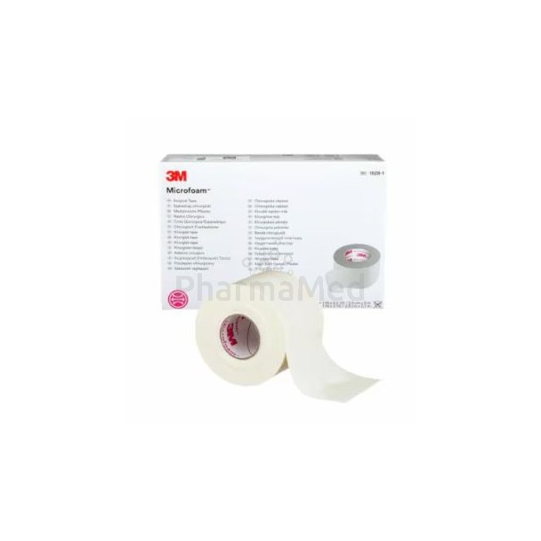 MICROFOAM 1528-1 pansement adhésif st 2,5cm x 5m - 12pcs
