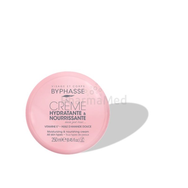 BYPHASSE Hydraterende crème voor gezicht en lichaam 250ml