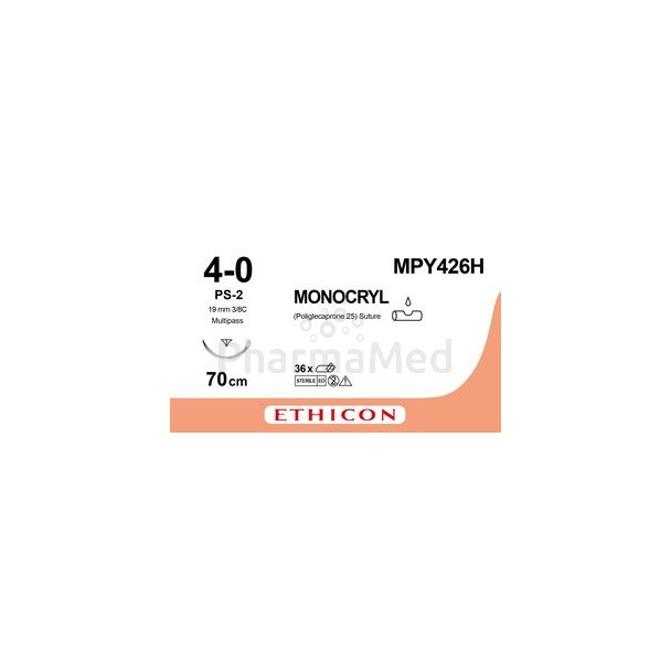 MONOCRYL USP4/0MPY426H PS-2 70cm - 36fils