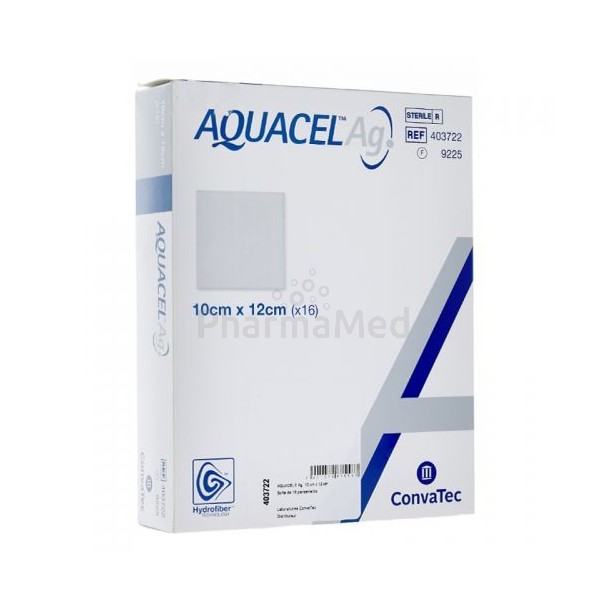 Aquacel Ag pansement hydrofibre 10cmx10cm - 10pc