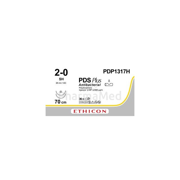 ETICON PDS+ II 2/0 PDP1317H SH 70cm - 36fils