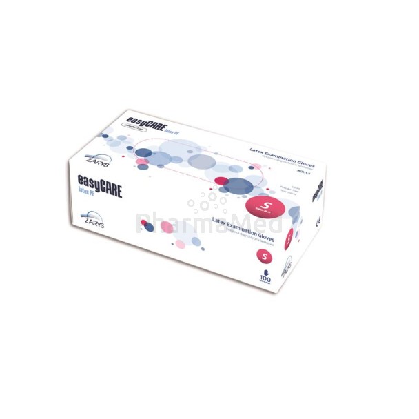 EASYCARE Gants latex NS non poudrés Large - 100pc