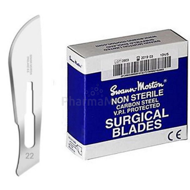 Lames bistouri Non stérile S&M  n°22 - 100pc