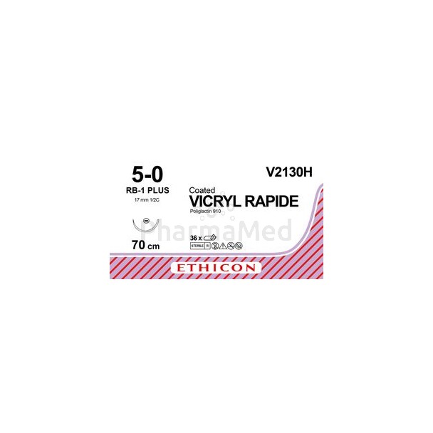 VICRYL RAPID 5/0 V2130H RB-1 70cm Incolore - 36fils
