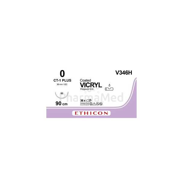 VICRYL 0 V346H CT-1 90cm - 36fils
