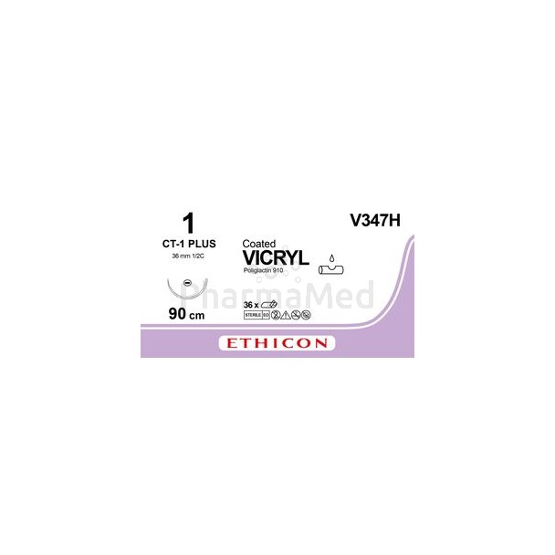 VICRYL 1 V347H CT-1 90cm - 36fils