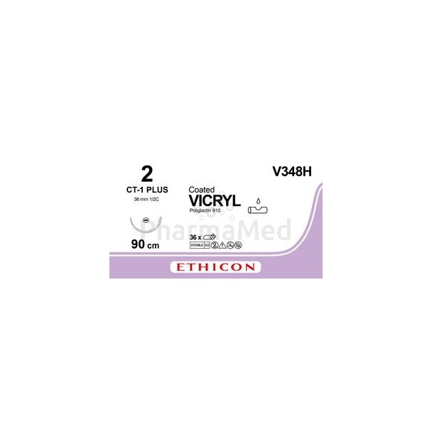 VICRYL 2 V348H CT-1 90cm - 36fils