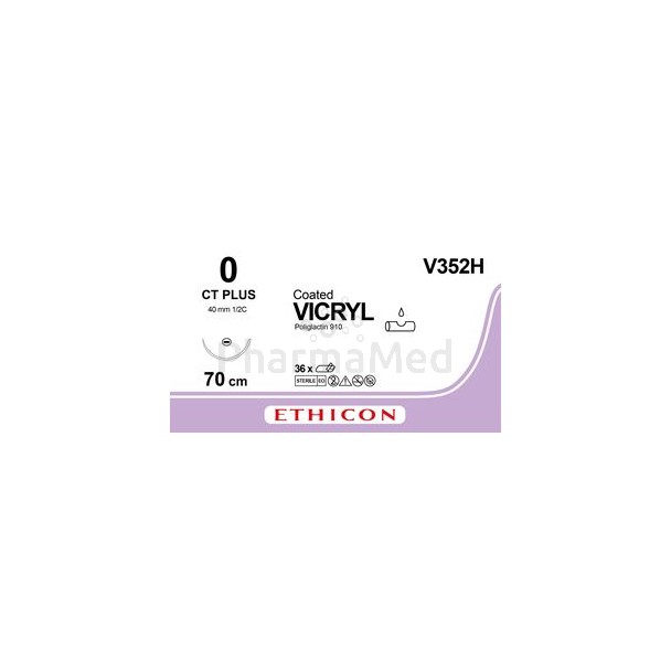 VICRYL 0 V352H CT 70cm - 36fils