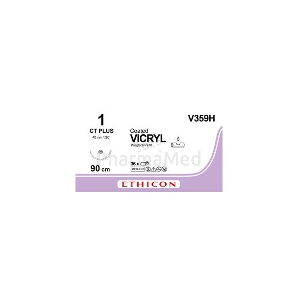 VICRYL 1 V359H CT 90cm - 36draden
