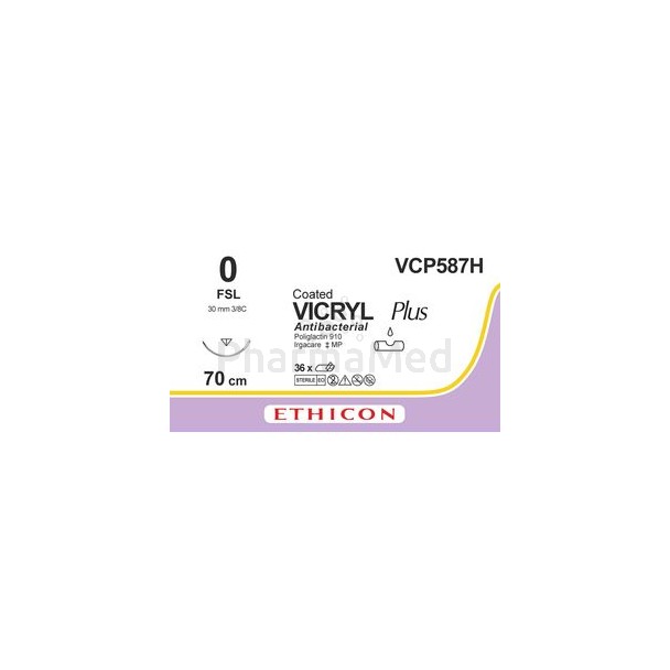 VICRYL PLUS 0 VCP587H FSL 70cm Violet - 36fils