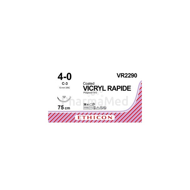 VICRYL RAPID 4/0 VR2290 13mm 75cm - 36fils