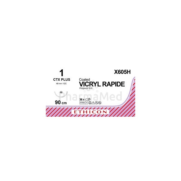 VICRYL RAPID 1 X605H CTX 90cm - 36fils