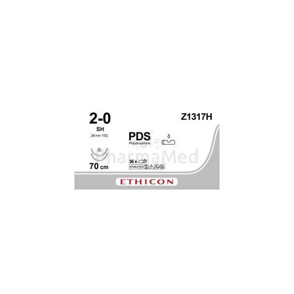 ETICON PDS II 2/0 Z1317H M3 70cm Violet - 36draden