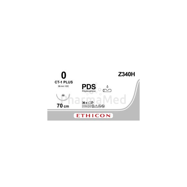 ETICON PDS II 0 Z340H CT-1 Violet 70cm - 36fils