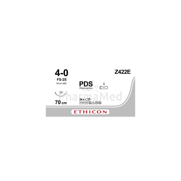 ETICON PDS 4/0 Z422E FS-2S 3/8 70cm - 24fils